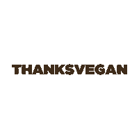 Thanks Vegan Sticker by PETA