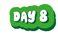 Day 8 Running Sticker
