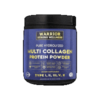 warriorstrongwellness collagen wsw warrior strong wellness multi collagen protein powder Sticker