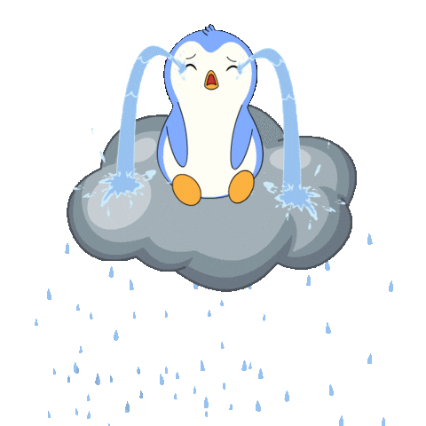 Sad Cry Sticker by Pudgy Penguins