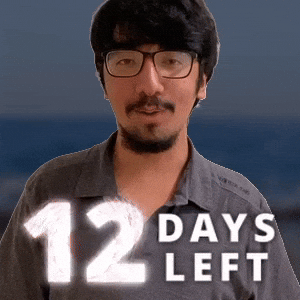 12 DAYS LEFT