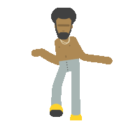 Childish Gambino Dance Sticker by Rob Diaz