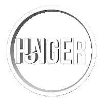 HungerCorp logo 3d white spin Sticker