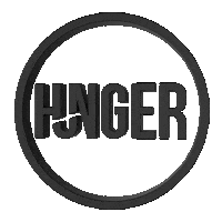 HungerCorp logo black hunger hungercorp Sticker