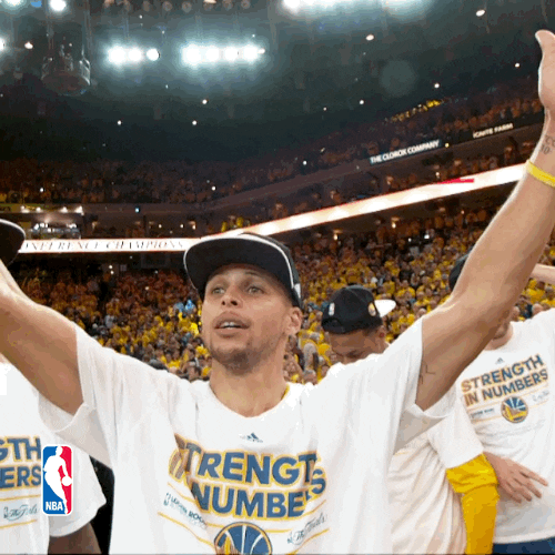celebrate golden state warriors GIF by NBA