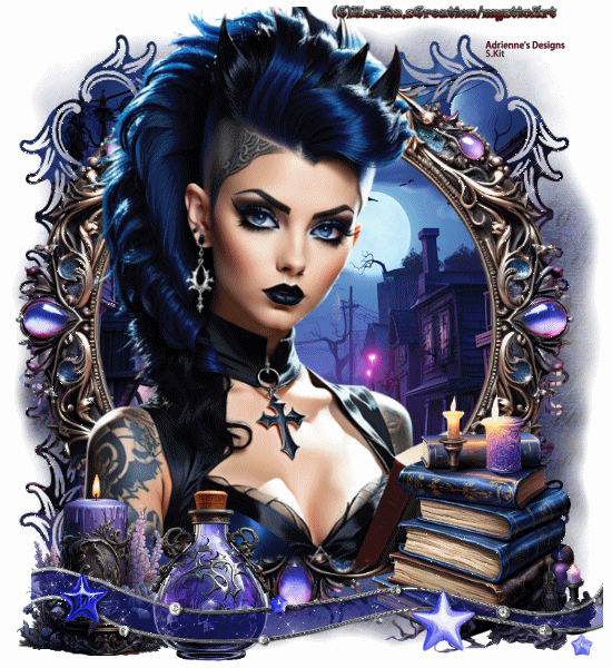 Morticia66 giphyupload magic gothic blue gothic GIF