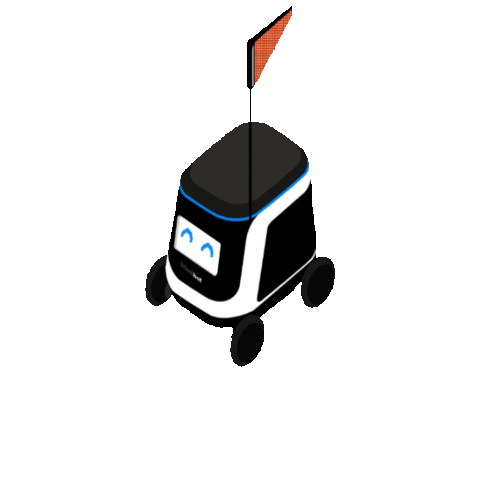 Robot Love Sticker by Kiwibot