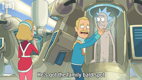 Rick And Morty Hair GIF by Adult Swim