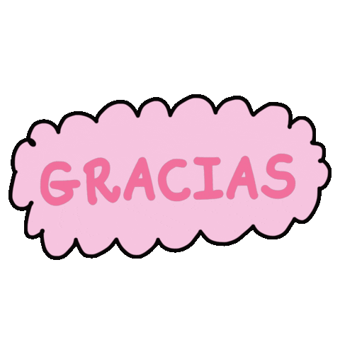 Clubmakeup giphyupload pink gracias obrigada Sticker