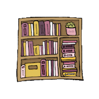 Books Bucher Sticker by bananarangdisenio