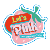 pink strawberry pie mcflurry 麥當勞 Sticker