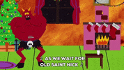 burning old saint nick GIF by South Park 