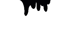 Daniellebrusco black slime drip wet Sticker