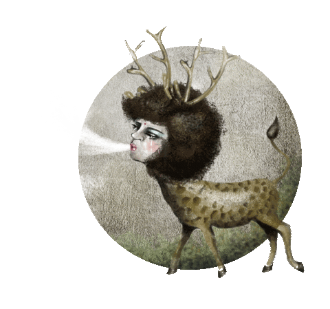 deer Sticker by Ale De la Torre