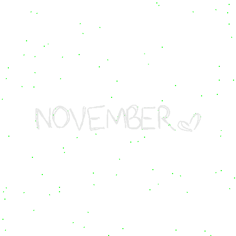 Winter November Sticker