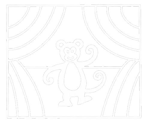 Monkey Theater Sticker by siebesiechinne
