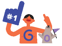 Dog Go Sticker