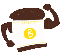 Brotzeit Sticker by Bjustbread