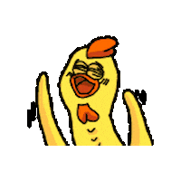 Chicken Gaga Sticker
