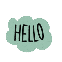Cloud Hello Sticker