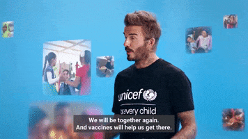 David Beckham Vaccination GIF by UNICEF