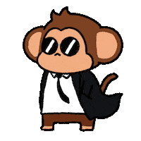 Shades Spy Sticker by Chimpers