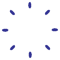 Dark Blue Star Sticker by Family Tree Care