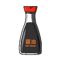 Soy Sauce Bottle Sticker