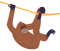 Hutanituindonesia indonesia forest flora orangutan Sticker