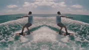 water skiing fun GIF