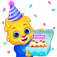 Happy Birthday Sticker by Lucas and Friends by RV AppStudios