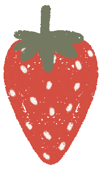Strawberry Fruits Sticker by AllthingsA