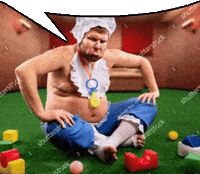 Speech Bubble Manchild GIF