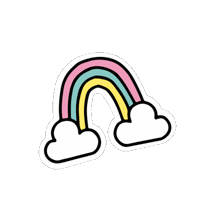 Rainbow Brunch Club Sticker by Hellomatina
