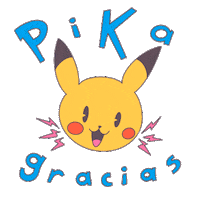 vanessabegazolopez thank you pokemon gracias pikachu Sticker