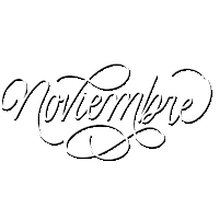 Lettering Noviembre Sticker