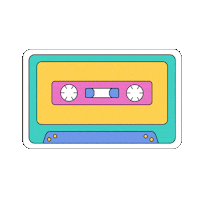 That_Lot music retro cassette music tape Sticker