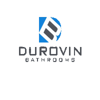 DurovinBathrooms shower toilet sink bathrooms Sticker