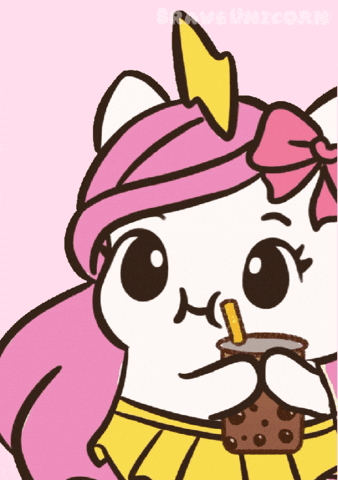 Bubble Tea Boba GIF by Brave Unicorn