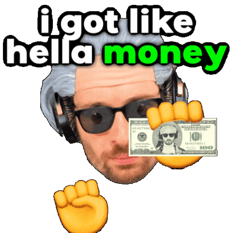 Money Cash Sticker