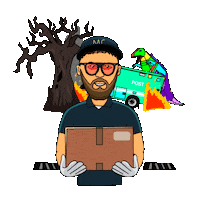 Post Deliver Sticker