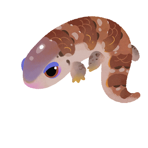 Blue Tongue Skink Reptile Sticker by pikaole