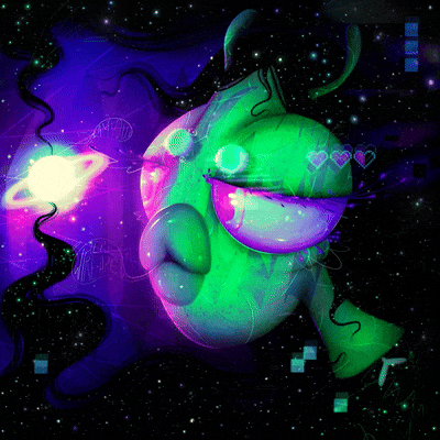 narisofka giphyupload space nft alien GIF
