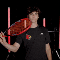 University Of Louisville Tennis GIF by Louisville Cardinals