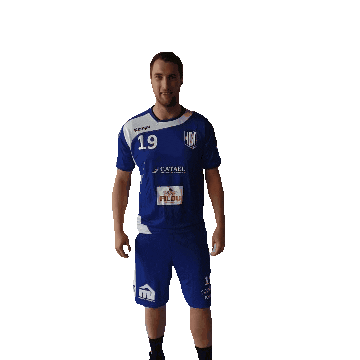 HandbalclubIzegem giphyupload handball bluewhitedynamite handbalclubizegem Sticker
