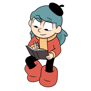 Aniron89 giphyupload blue hair hilda hilda the series Sticker