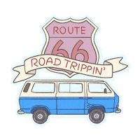 LeysaStudio travel camping van volkswagen Sticker