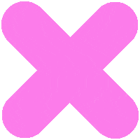 Pink X Sticker by Pair Lab
