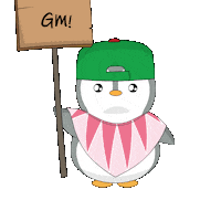 Good Morning Space Sticker by Pudgy Penguins