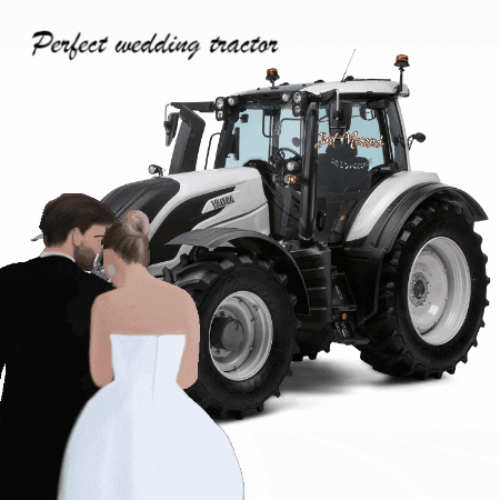 Wedding Tractor GIF by Valtra Global
